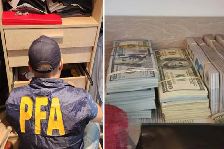 imagenes-del-dinero-encontrado-en-el-allanamiento-NIIEBKH45JA63GKAXKSHJJIODA