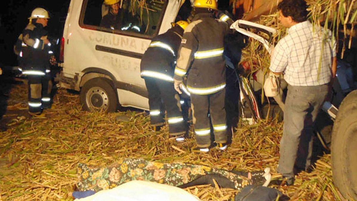 en-la-trafic-viajaban-un-grupo-adolescentes-villa-guillermina-y-sus-familiares