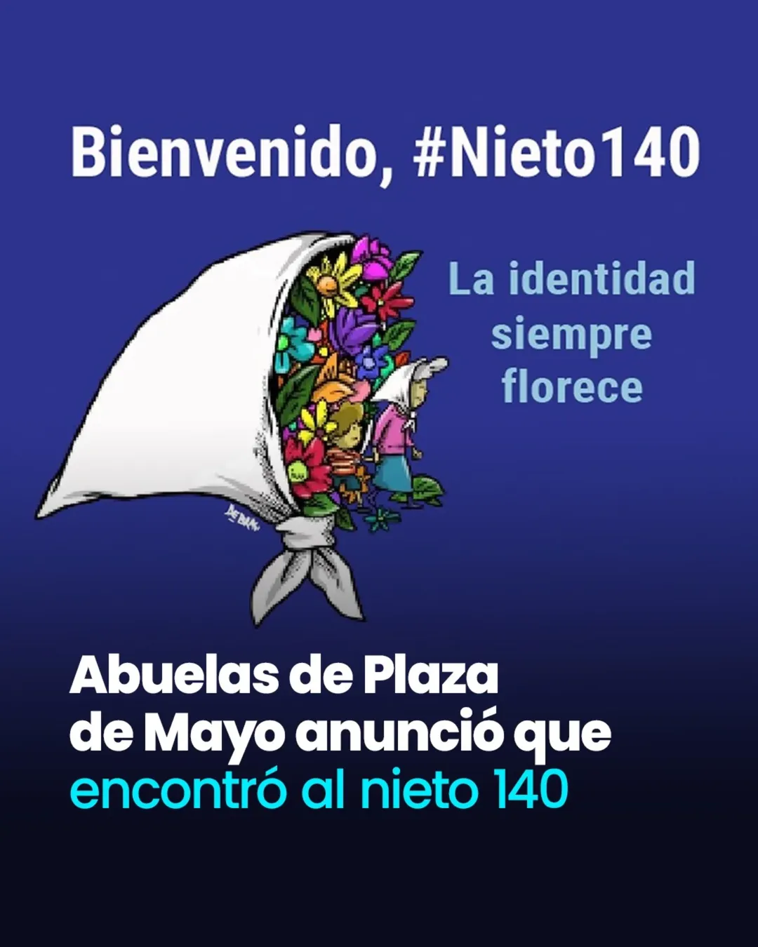 𝗘𝗻𝗰𝗼𝗻𝘁𝗿𝗮𝗿𝗼𝗻 𝗮𝗹 𝗻𝗶𝗲𝘁𝗼 𝟭𝟰𝟬👏👏 Las Abuelas de Plaza de Mayo informaron que e