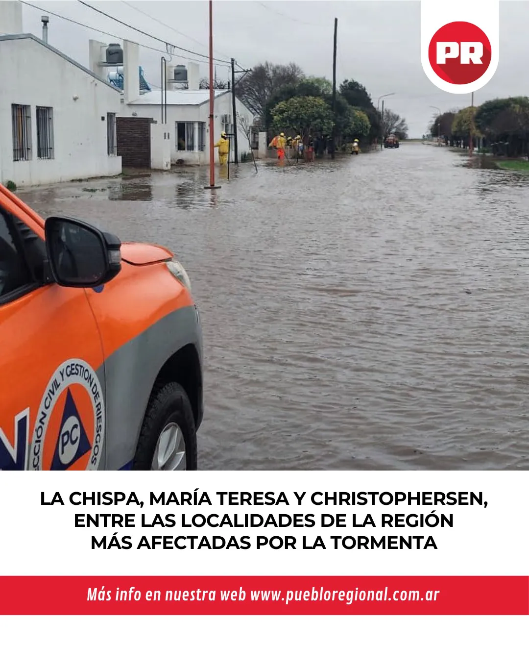 ⛔ Desde Protección Civil de Santa Fe están trabajando con las comunas de cada una de las localid